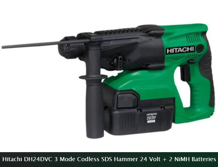 Hitachi 24V SDS Drill 2x 2Ah | DH24DVC