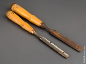 Pair of BUCK Gouges 3/4 and 1/2 inch NEW OLD STOCK - 83876R