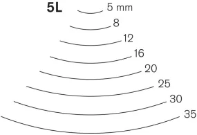 Pfeil Long Bent Gouges Series 5L